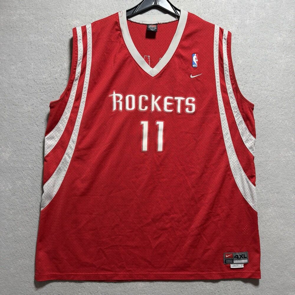 VTG Stitched Houston Rockets YAO MING XXXXL Jersey #11 Nike Team Swingman 4XL